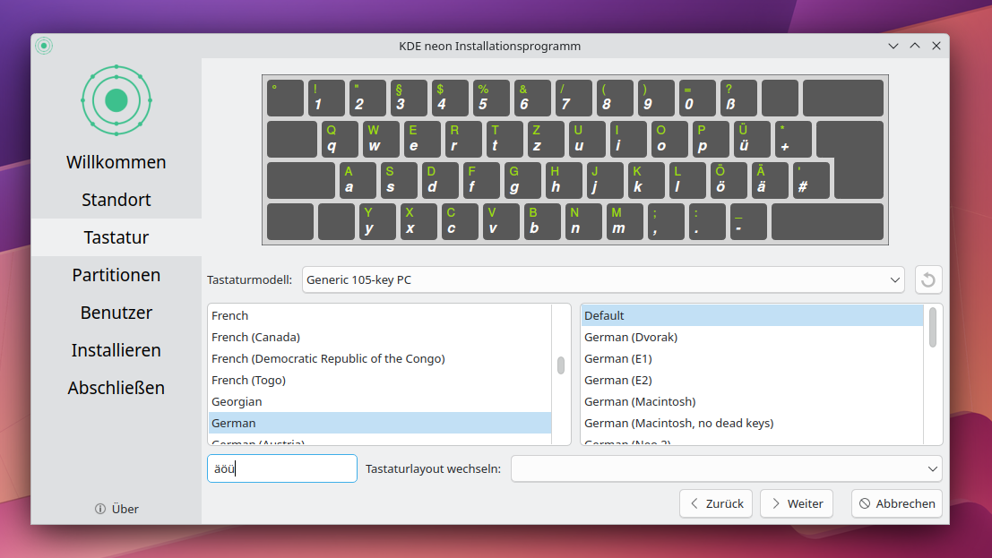 Tastaturlayout