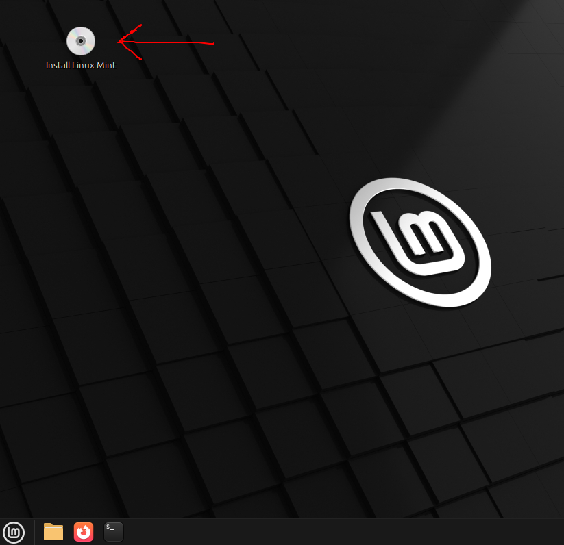 Linux Mint Installation starten